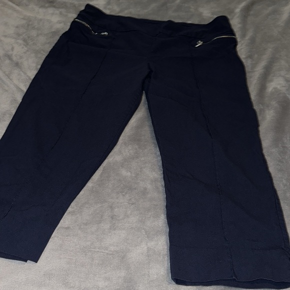 Pull on dress pants/capris 16 Navy - Picture 5 of 8